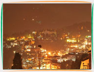 Night View of Darjeeling from Roof Top